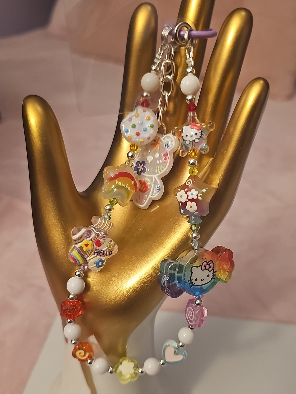 Hello Kitty Rainbow Phone Charm